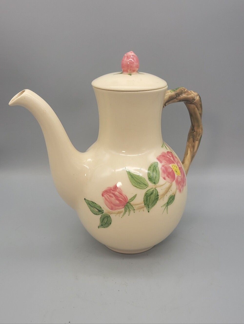 Vintage Franciscan Desert Rose Coffee Pot | USA Made California Pottery | 1950s - Picture 10 of 11